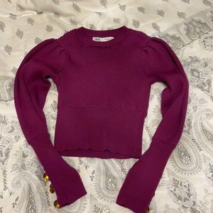 Zara cropped sweater